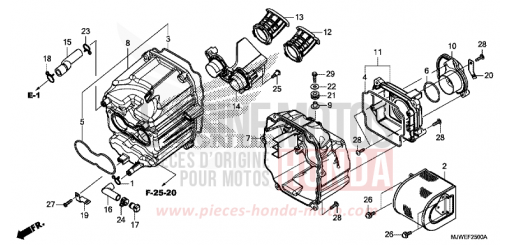 AIR CLEANER CBR500RAJ de 2018
